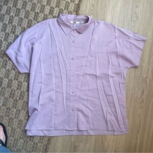 Uniqlo Light Purple Short Sleeve Shirt